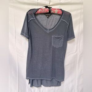 Rock & Republic navy sheer t-shirt XS